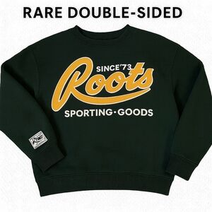 Roots Green and Yellow Sweatshirt